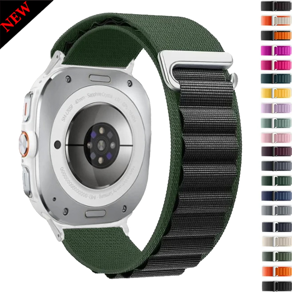 Samsung Smartwatch Ultra Accessories - สายรัดไนลอนแบบถักสำหรับ Samsung Galaxy Watch Ultra 2-1