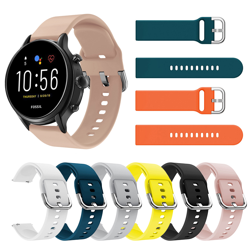 Fossil Smartwatch Accessories - สายซิลิโคน22มม. สำหรับ Fossil Gen 5 carlyle