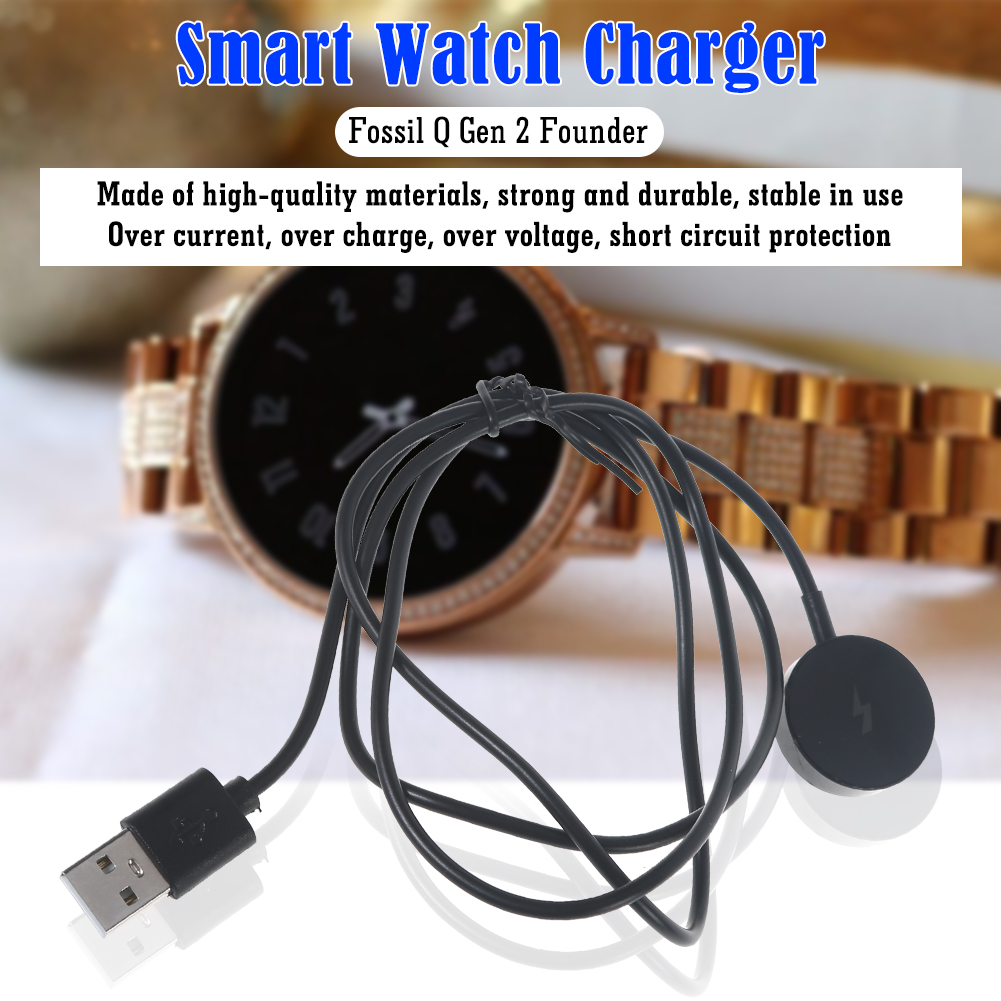 Fossil Smartwatch Accessories - USB สมาร์ทวอทช์เครื่องชาร์จแม่เหล็กป้องกันการลัดวงจรอะแดปเตอร์ชาร์จนาฬิกาอุปกรณ์เสริมทดแทนสำหรับฟอสซิล เจน 1/2/3