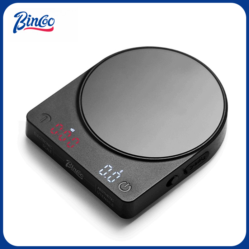 Smart Accessories - เครื่องชั่งดิจิตอล BINCOO สำหรับชั่งเมล็ดกาแฟ เครื่องชั่งอัจฉริยะขนาดเล็กพกพาสะดวก อุปกรณ์เสริมสำหรับชั่งน้ำหนัก เมล็ดกาแฟเอสเพรสโซ