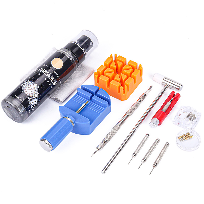 Tool Kit Strap Change - อุปกรณ์ซ่อมนาฬิกาสายข้อมือโลหะเปลี่ยนถอดสายรัดเหล็กอุปกรณ์ปรับสายนาฬิกาแบบสากล