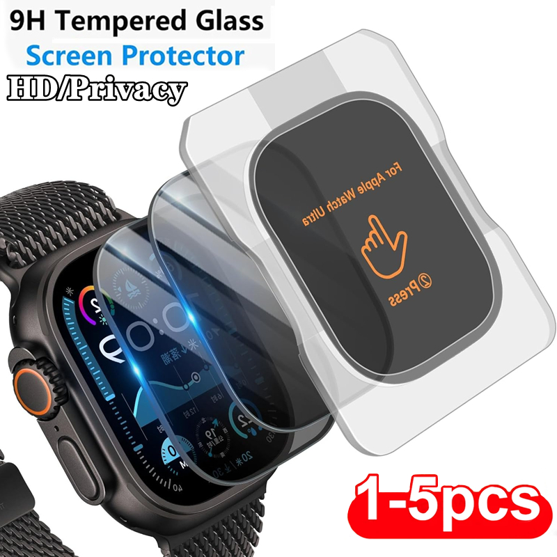 Watch Face Protector - กระจกนิรภัยสำหรับแอปเปิ้ลวอทช์อัลตร้า 2/3 49 มม. ป้องกันรอยขีดข่วนสำหรับไอวอทช์ อัลตร้า