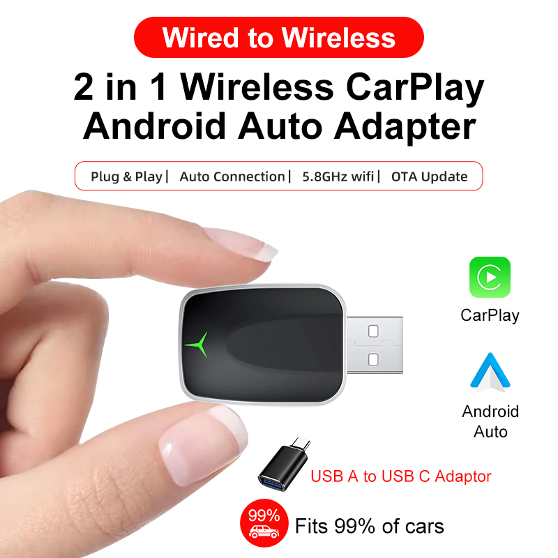 Smartwatch Universal - อะแดปเตอร์ CarPlay ไร้สายรุ่นใหม่ ปี 2026 แบบ