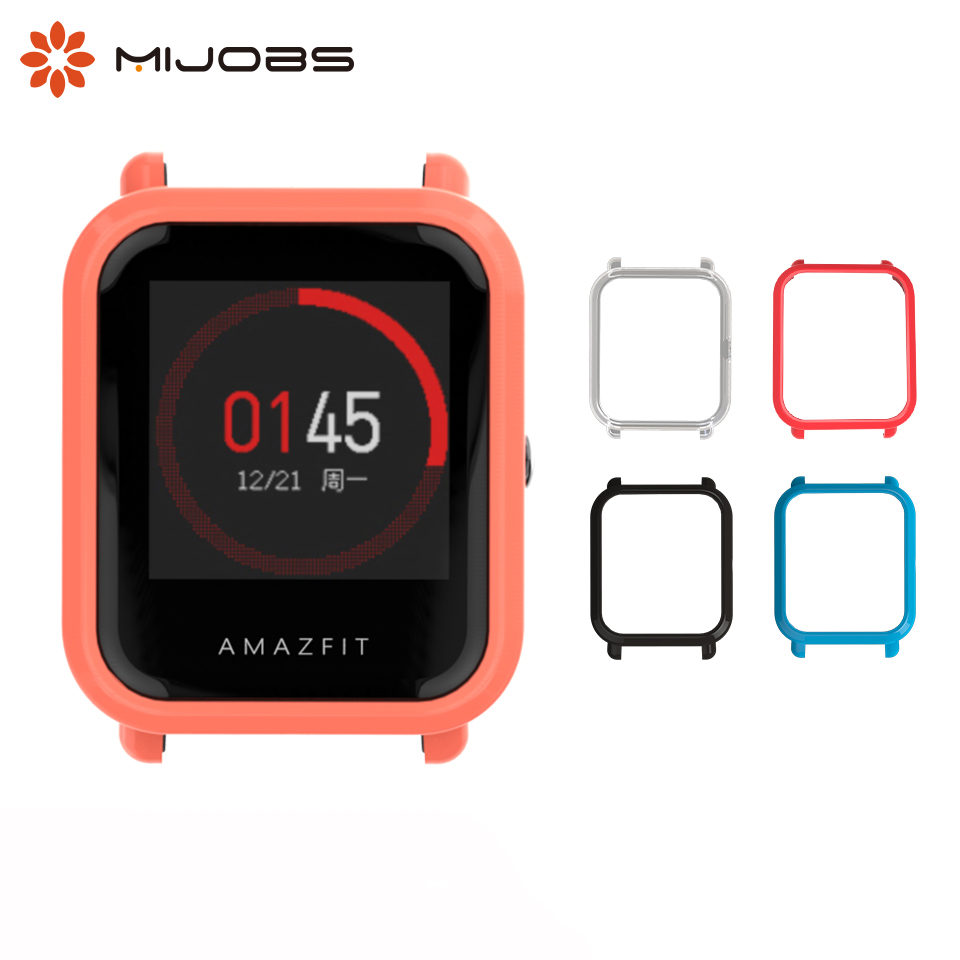 Silicone Band Replacement - เคสสำหรับสายรัดข้อมืออัจฉริยะ for Amazfit Bip อุปกรณ์เสริมนาฬิกาอัจฉริยะ กรอบป้องกัน