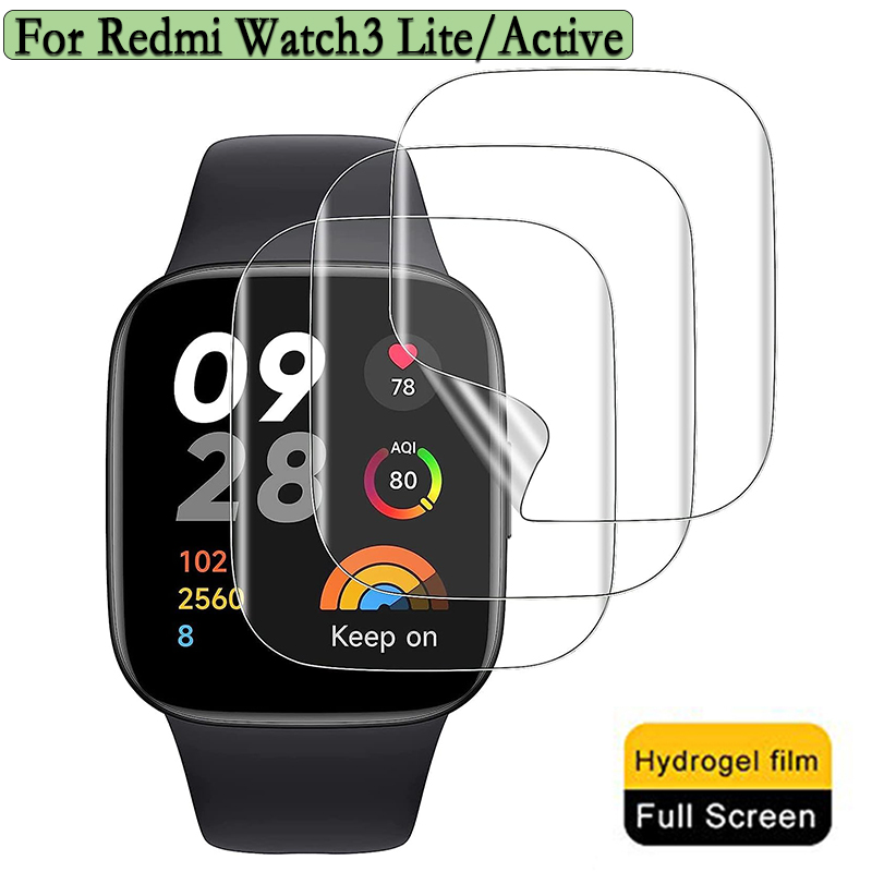 Watch Face Protector - 3/6pcs Hydrogel ป้องกันฟิล์มสําหรับ Redmi Watch 3