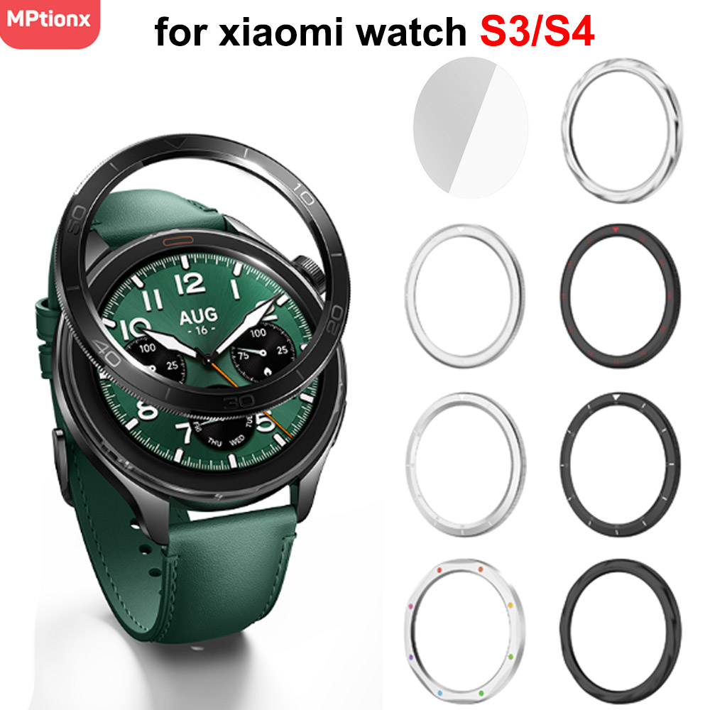 Xiaomi Smartwatch Accessories - แหวนฝาโลหะสําหรับ Xiaomi นาฬิกา S4/S3 เปลี่ยนนาฬิกาสําหรับ Xiaomi