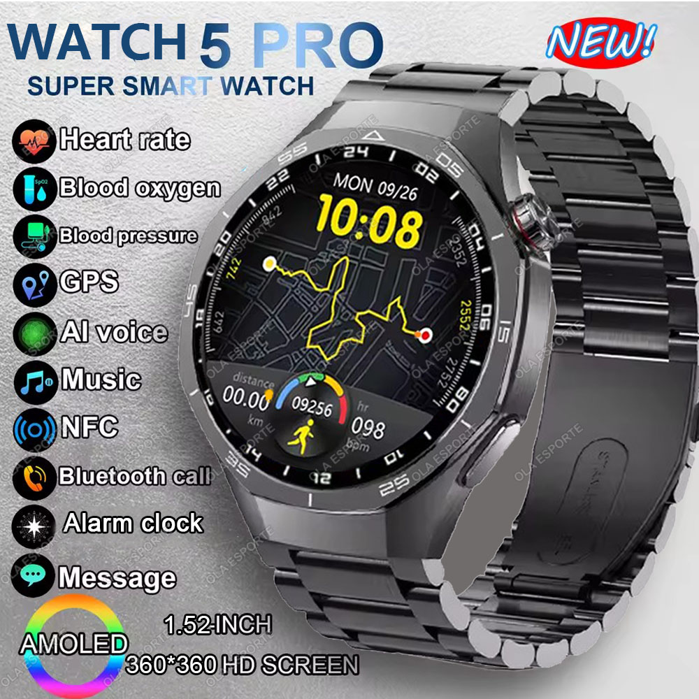 Smartwatch X12 - นาฬิกาอัจฉริยะรุ่นใหม่ Watch 5 Pro หน้าจอ AMOLED