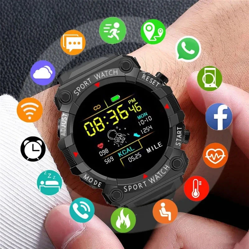 Smartwatch X12 - ใหม่สมาร์ทนาฬิกาผู้ชายผู้หญิง Heart Rate เครื่องวัดความดันโลหิตบลูทูธ Smartwatch Fitness