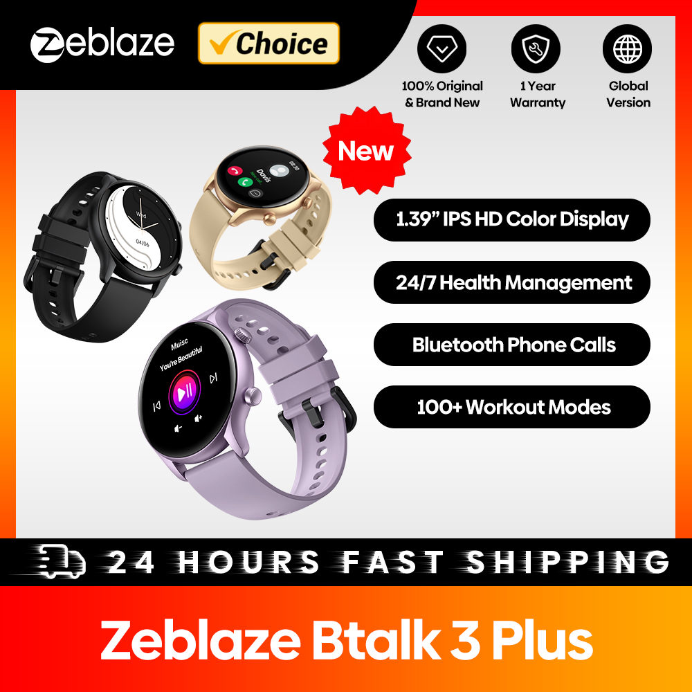 Smartwatch X12 - ใหม่ Zeblaze Btalk 3 Plus โทรด้วยเสียงสมาร์ทวอท์ช