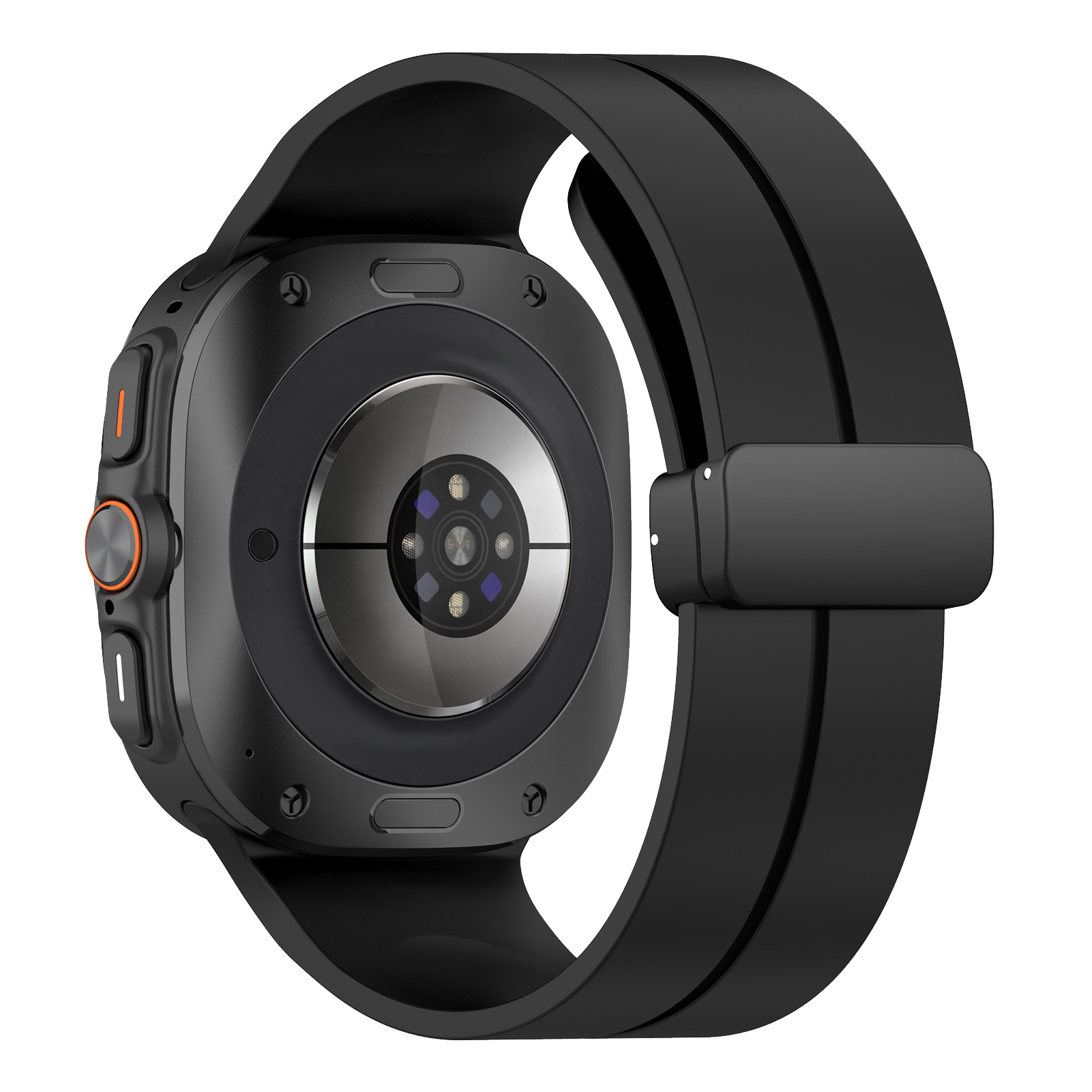 Samsung Smartwatch Ultra Accessories - แม่เหล็กสำหรับ Samsung Galaxy Watch 7สายรัดพิเศษ47มม. อุปกรณ์เสริมแบบไม่มีช่องว่างสร้อยข้อมือซิลิโคน