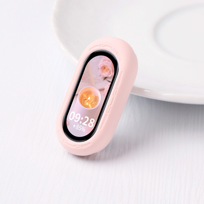 Silicone Band Replacement - เคสซิลิโคนสำหรับเสี่ยวหมี่ Mi แบนด์ 10 9 8