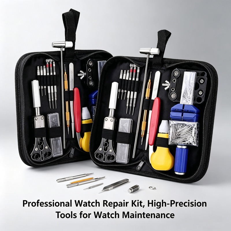 Tool Kit Strap Change - 147 ชิ้นชุดเครื่องมือซ่อมนาฬิกาเปลี่ยนแบตเตอรี่นาฬิกาปรับสายรัดเครื่องมือเปิดฝาหลังชุดมืออาชีพ