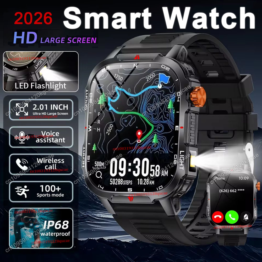 2026 ใหม่ทนทานทหาร GPS สมาร์ทน - Smartwatch X12 บทวิจารณ์และราคา