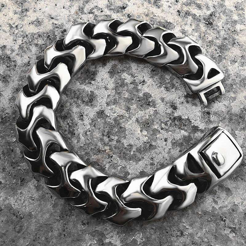 Punk Rock ไวกิ้ง Cuban Curb สร - Ceramic Link Bracelet บทวิจารณ์และราคา