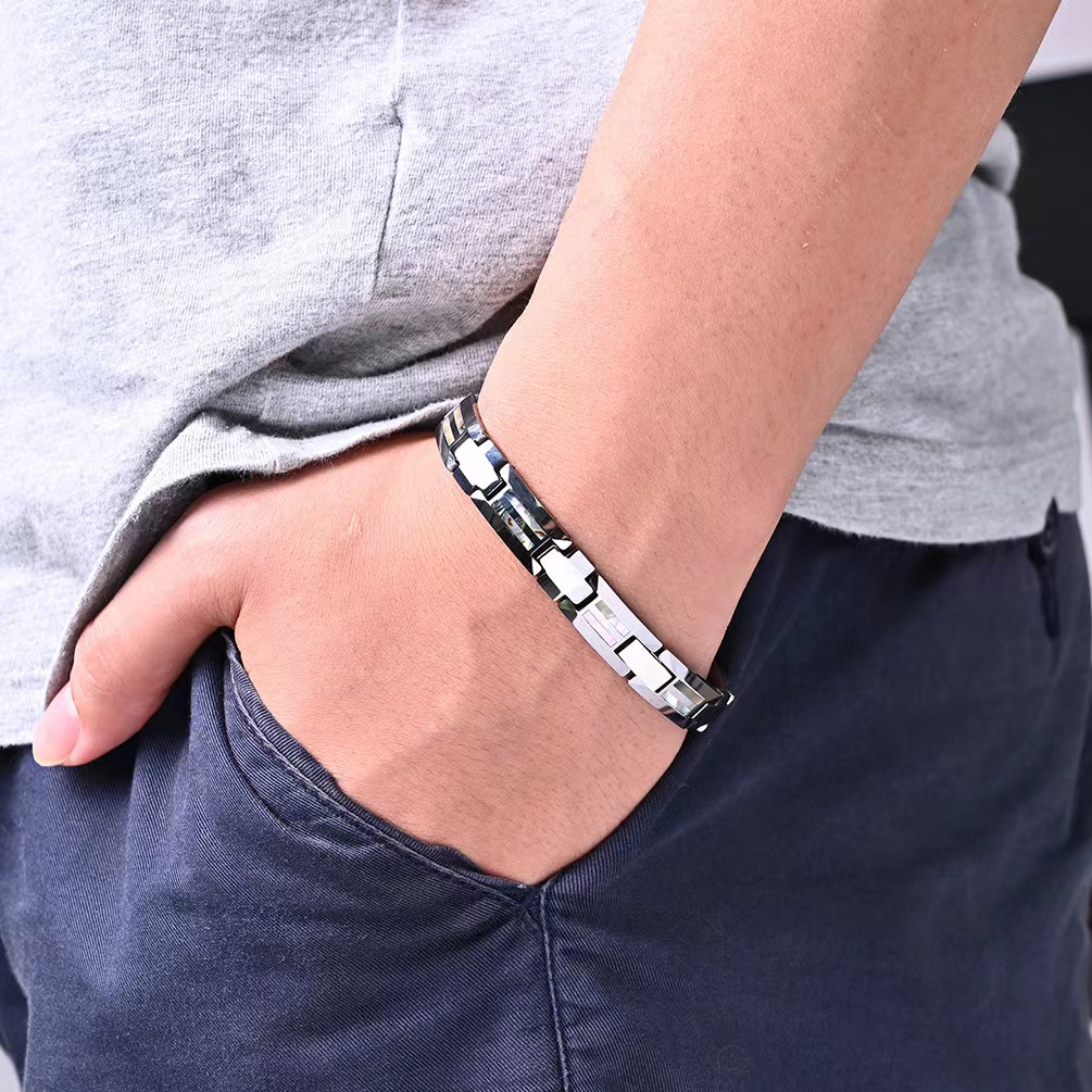 10mm Havey Punk เซรามิคสีดําสร - Ceramic Link Bracelet บทวิจารณ์และราคา