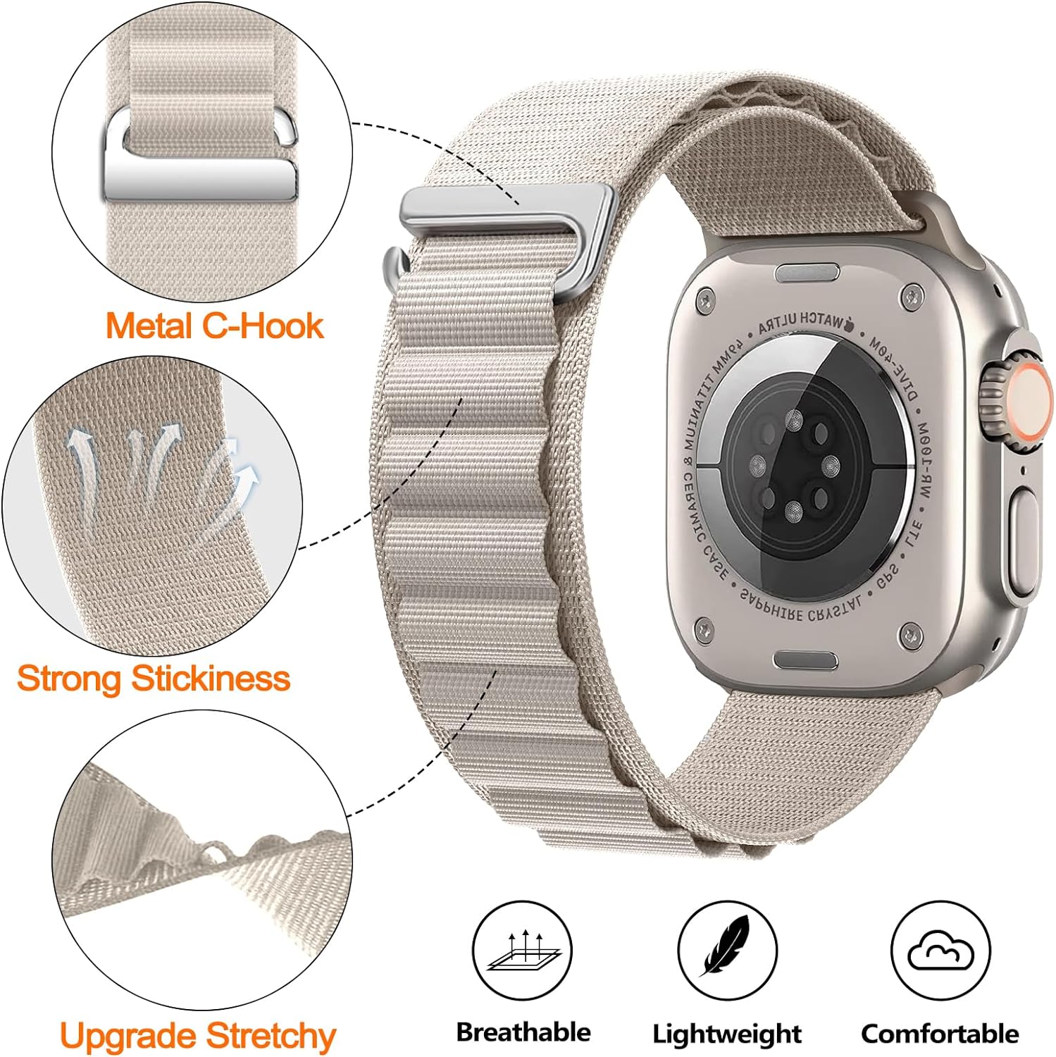 สายรัดไนลอนแบบถักสำหรับ Samsun - Samsung Smartwatch Ultra Accessories บทวิจารณ์และราคา