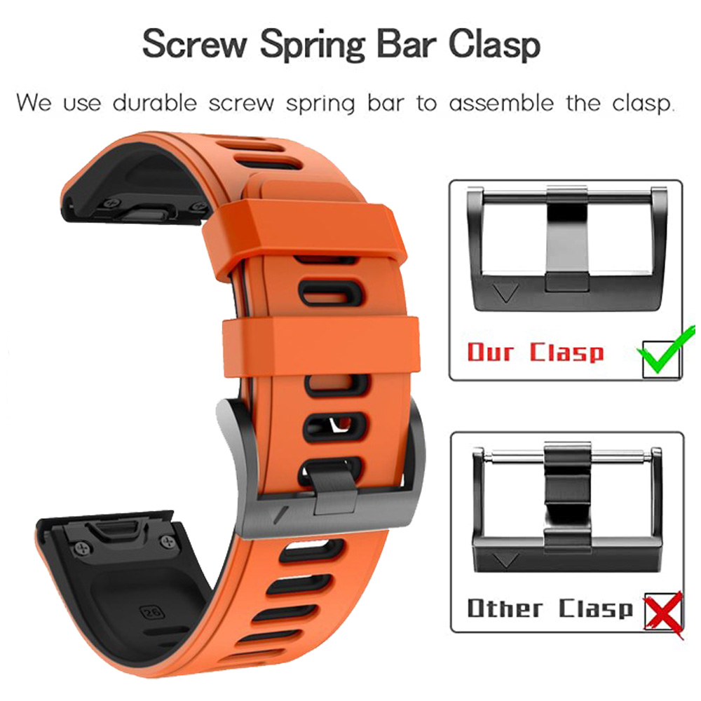 อะไหล่สายนาฬิกาข้อมือ22มม. 26ม - Silicone Band Replacement บทวิจารณ์และราคา