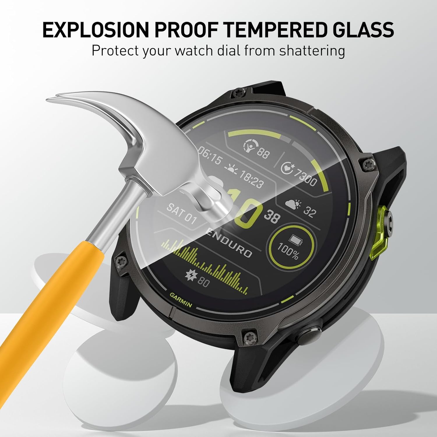 ฟิล์มกระจกนิรภัยสำหรับการ์มิน  - Watch Face Protector บทวิจารณ์และราคา