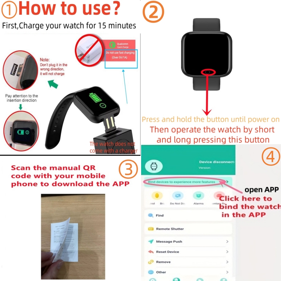 สมาร์ทวอท์ชสําหรับผู้ชายผู้หญิ - Silicone Band Replacement บทวิจารณ์และราคา