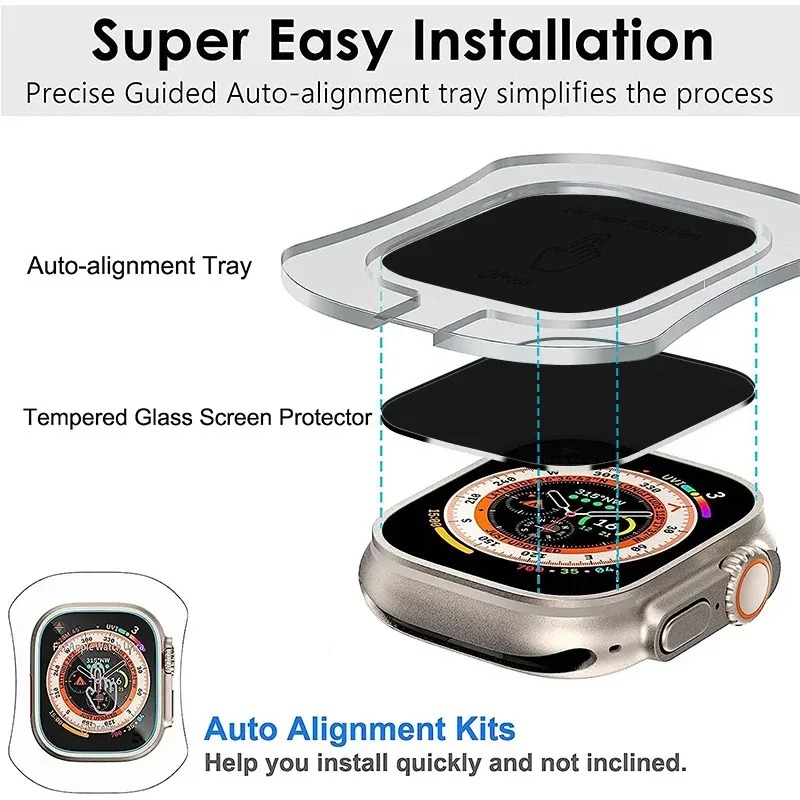 กระจกนิรภัยสำหรับแอปเปิ้ลวอทช์ - Watch Face Protector บทวิจารณ์และราคา