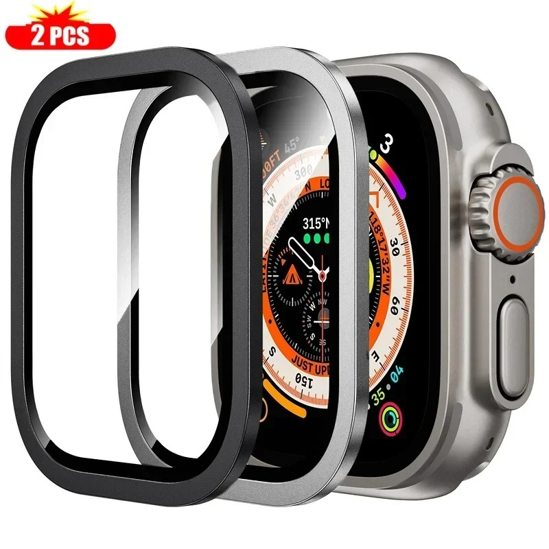2PCS กระจกนิรภัยสําหรับ Apple  - Watch Face Protector บทวิจารณ์และราคา