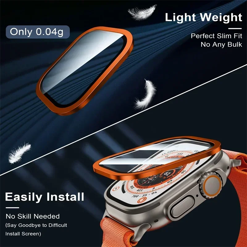 2PCS กระจกนิรภัยสําหรับ Apple  - Watch Face Protector บทวิจารณ์และราคา