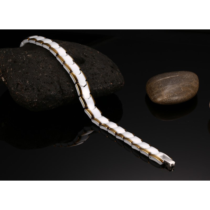 สร้อยข้อมือ vinterly สำหรับผู้ - Ceramic Link Bracelet บทวิจารณ์และราคา