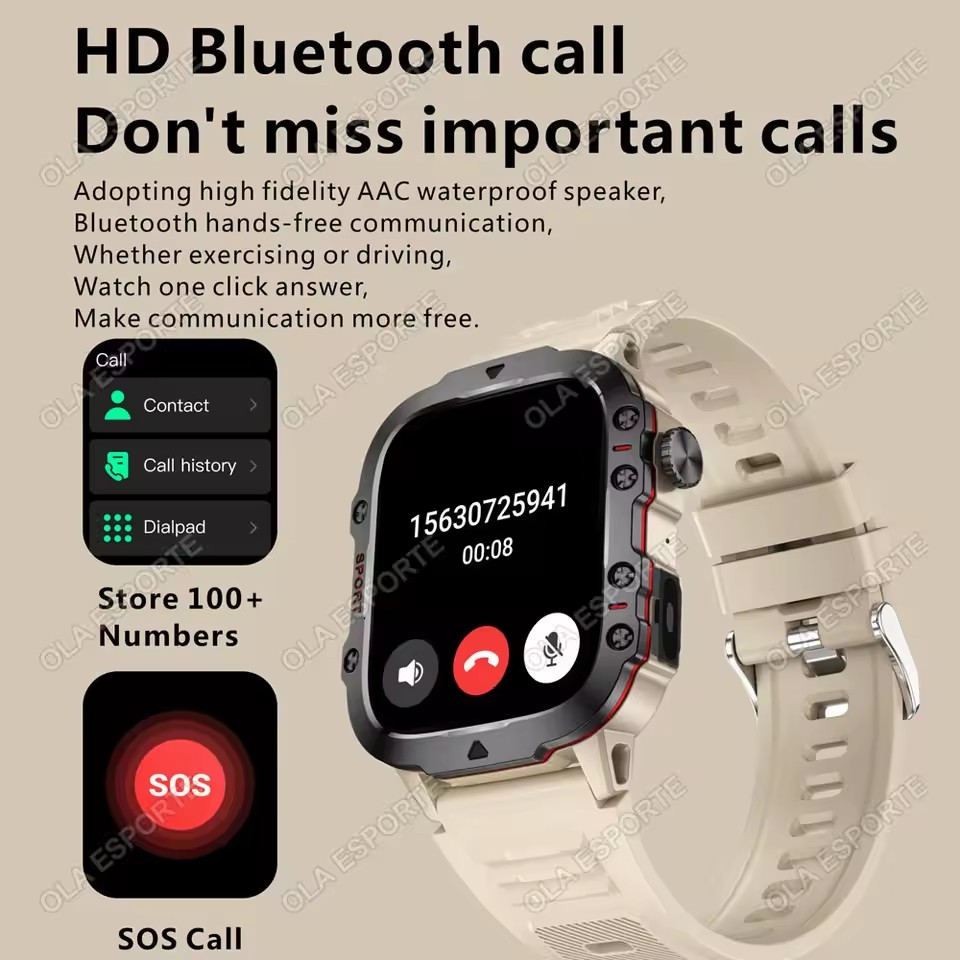 2026 ใหม่นาฬิกาสมาร์ททหารผู้ชา - Smartwatch X12 บทวิจารณ์และราคา