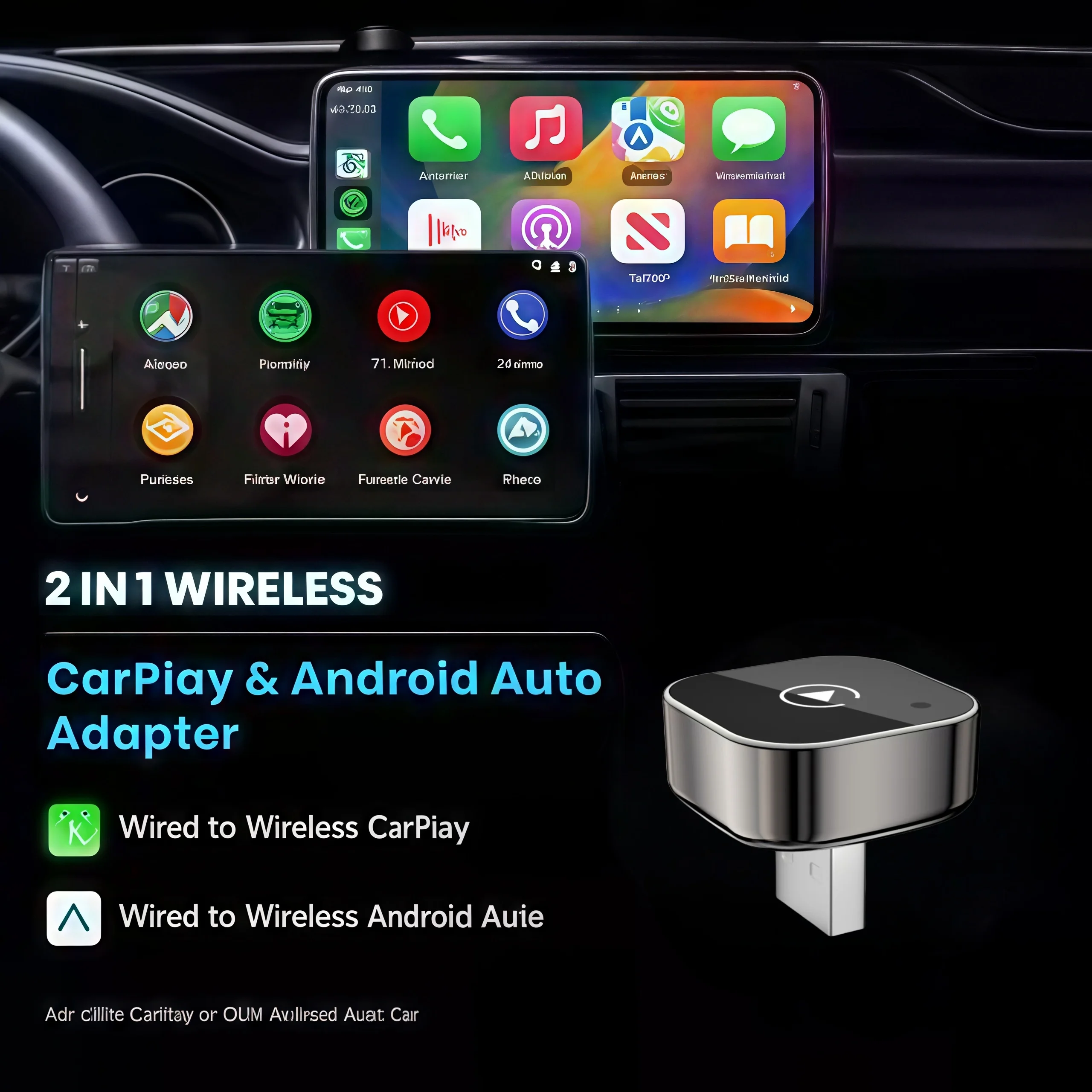 อะแดปเตอร์ไร้สาย CarPlay และ A - Smartwatch Universal บทวิจารณ์และราคา