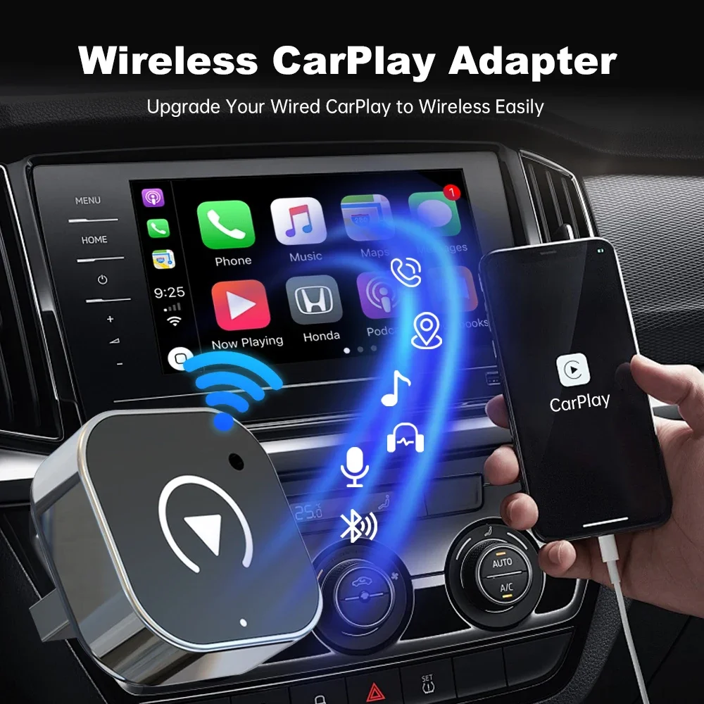 อะแดปเตอร์ไร้สาย CarPlay และ A - Smartwatch Universal บทวิจารณ์และราคา