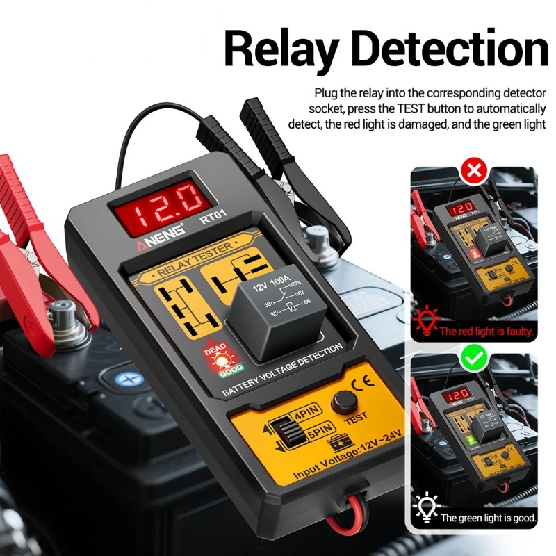12V 24V เครื่องทดสอบรีเลย์ยานย - Smartwatch Universal บทวิจารณ์และราคา