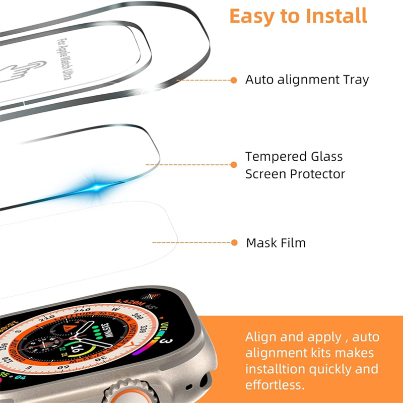กระจกนิรภัยสำหรับนาฬิกา Apple  - Watch Face Protector บทวิจารณ์และราคา