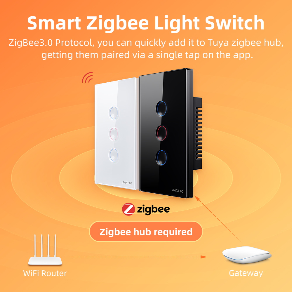 AVATTO 1/2/3/4 Gang ZigBee สวิ - Smart Accessories บทวิจารณ์และราคา