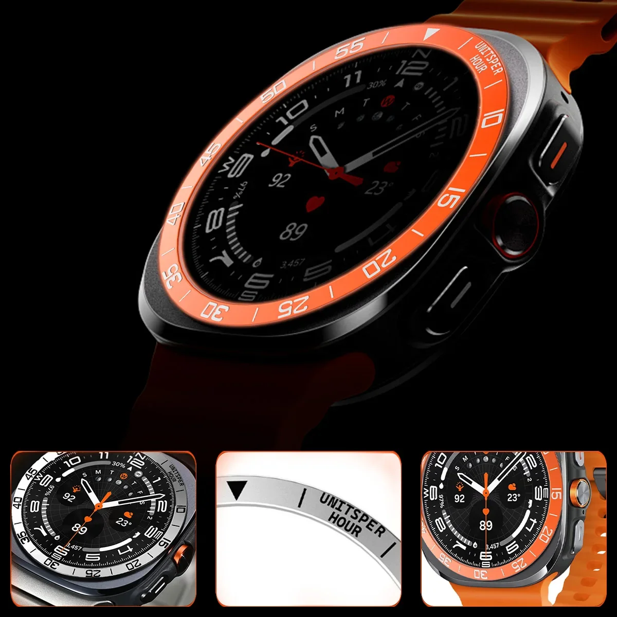 ฝาครอบโลหะ BEZEL แหวนสําหรับ S - Samsung Smartwatch Ultra Accessories บทวิจารณ์และราคา