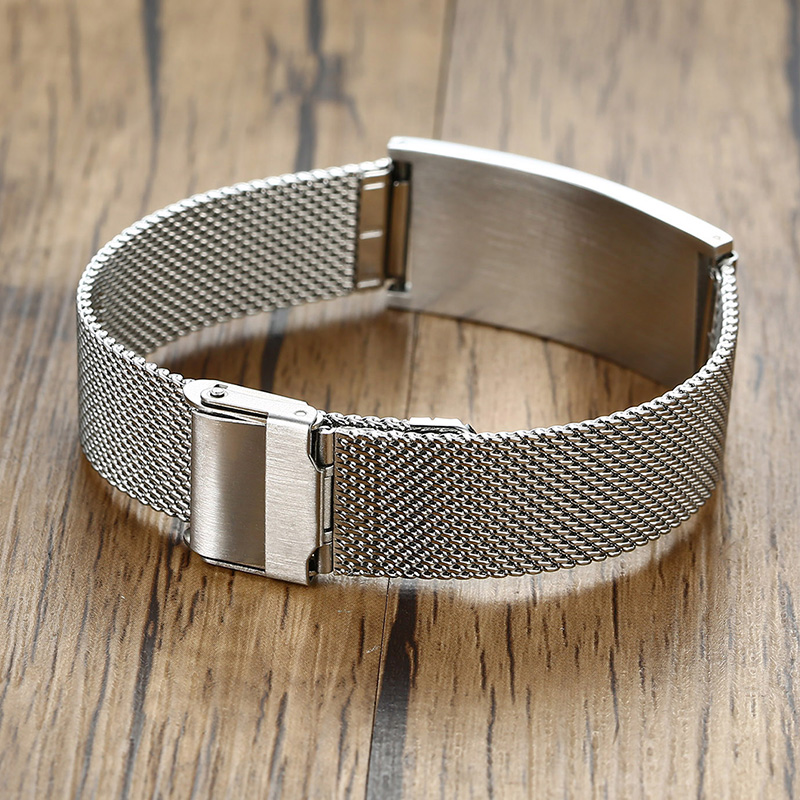 สร้อยข้อมือผู้ชายTimelessธรรมช - Stainless Mesh Band บทวิจารณ์และราคา