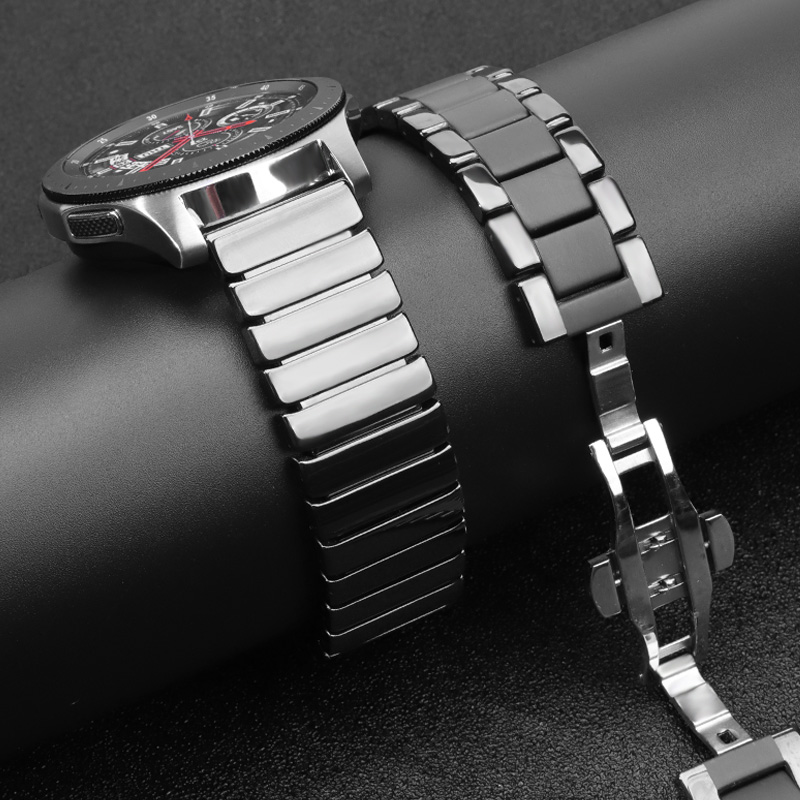 เซรามิค22มม.นาฬิกาสำหรับSamsun - Ceramic Link Bracelet บทวิจารณ์และราคา