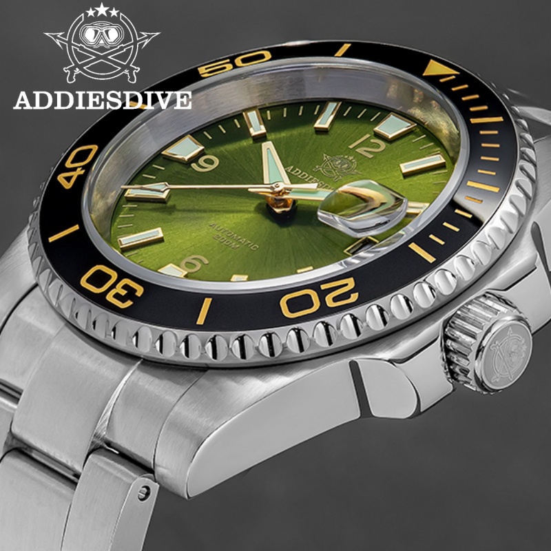 ADDIESDIVE AD2085 นาฬิกาดำน้ำส - Ceramic Link Bracelet บทวิจารณ์และราคา