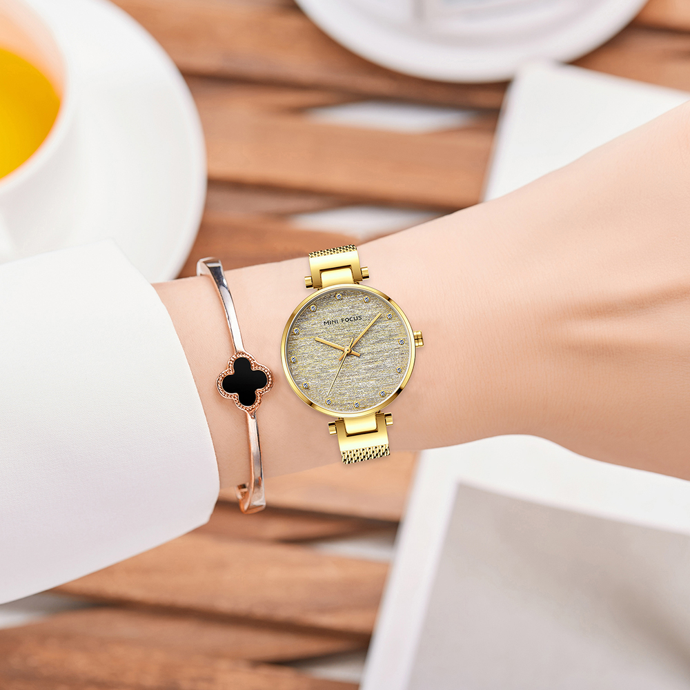 MINI FOCUS MF0328L ทนทาน Elega - Stainless Mesh Band บทวิจารณ์และราคา