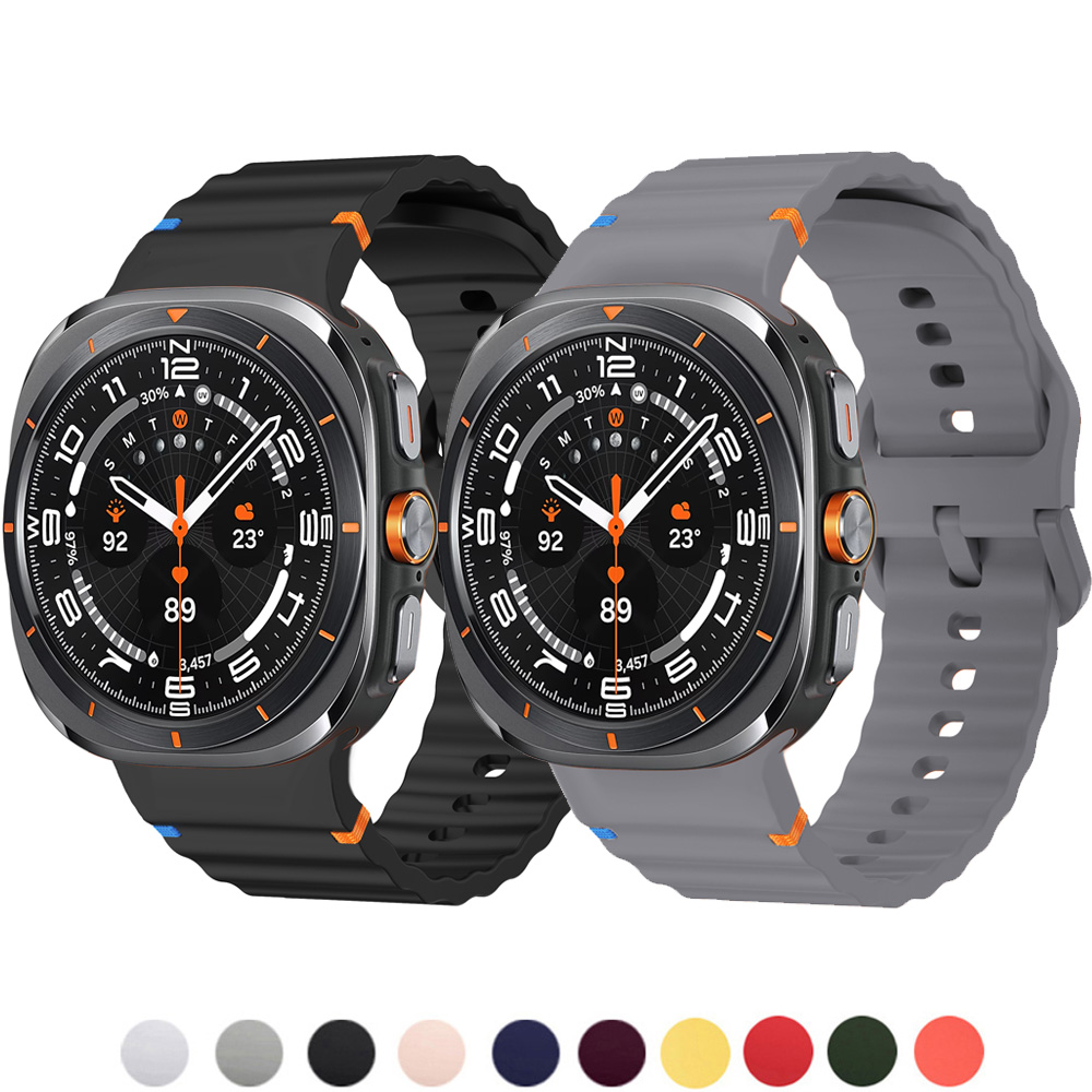 สายนาฬิกาซิลิโคนสำหรับ Samsung - Samsung Smartwatch Ultra Accessories บทวิจารณ์และราคา
