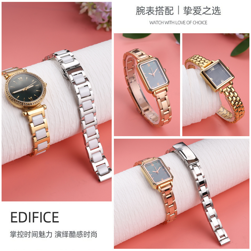 นาฬิกาสร้อยข้อมือผู้หญิงเข็มขั - Ceramic Link Bracelet บทวิจารณ์และราคา