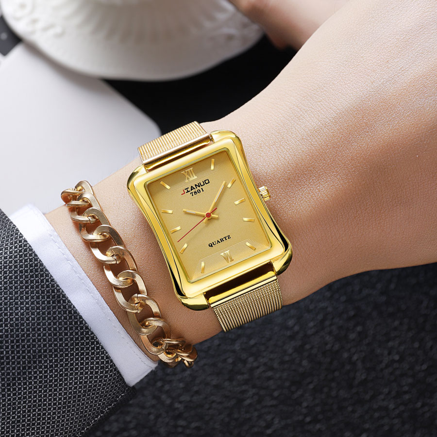 นาฬิกาควอตซ์สำหรับผู้ชายแฟชั่น - Stainless Mesh Band บทวิจารณ์และราคา