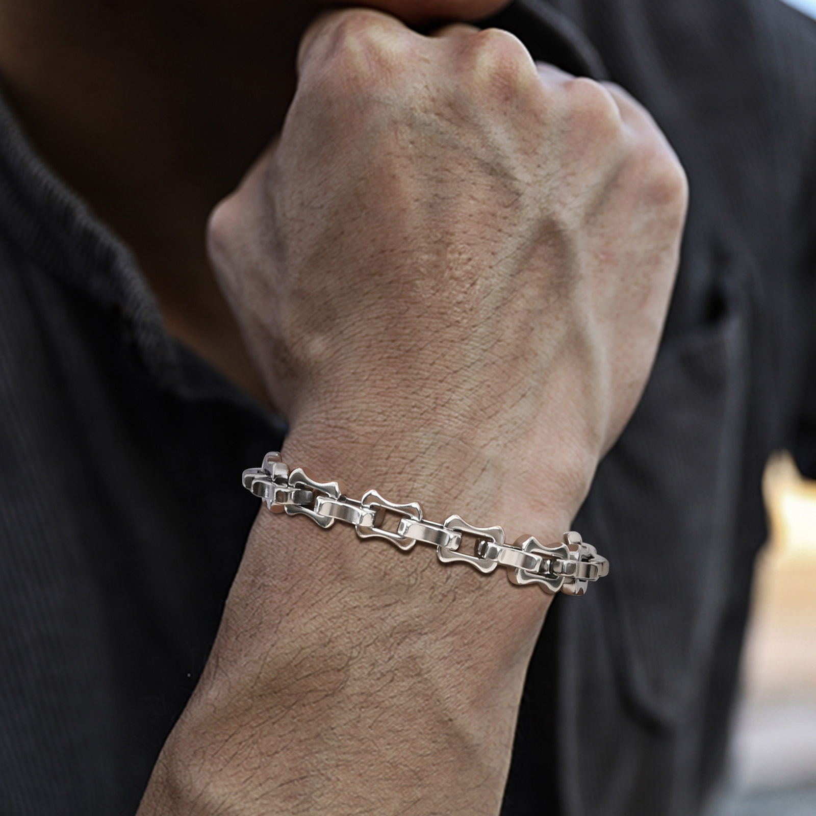 Vnox กำไลข้อมือแบบถักสำหรับผู้ - Ceramic Link Bracelet บทวิจารณ์และราคา