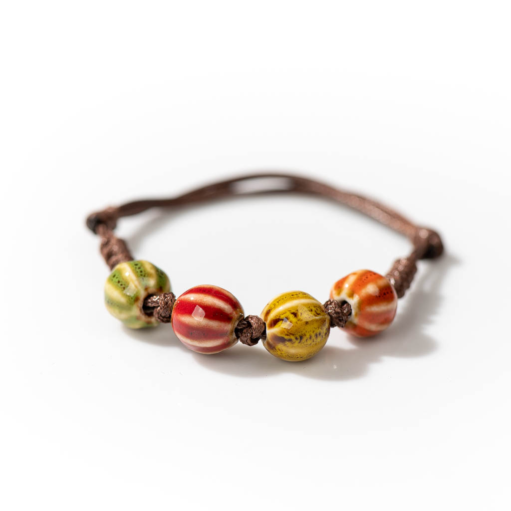 ทำด้วยมือเซรามิคสไตล์วินเทจลูก - Ceramic Link Bracelet บทวิจารณ์และราคา